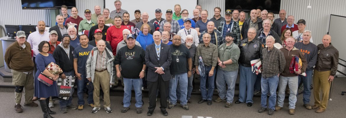 Photograph of the Veterans Day Celebration at Building 327